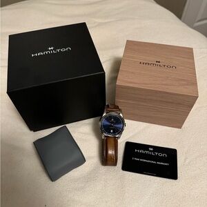 Hamilton Classic Blue and Brown Watch